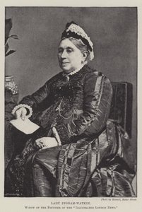 Lady Ingram-Watkin, az Illustrated London News alapítójának özvegye alkotó: English Photographer