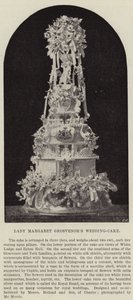 Lady Margaret Grosvenors esküvői torta alkotó: English Photographer