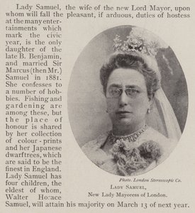 Lady Samuel, London új polgármestere alkotó: English Photographer