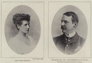 Lady West Ridgeway és a tisztelt Sir Joseph West Ridgeway alkotó: English Photographer
