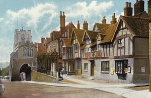 Leycester Kórház és Westgate, Warwick alkotó: English Photographer