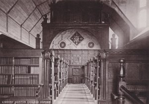 Könyvtár Merton College Oxford alkotó: English Photographer