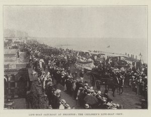 Mentőhajó szombat Brightonban, a Childrens Life-Boat Crew alkotó: English Photographer