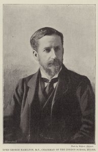 Lord George Hamilton, parlamenti képviselő, a London School Board elnöke alkotó: English Photographer