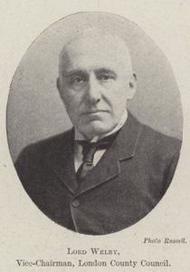 Lord Welby, a londoni megyei tanács alelnöke alkotó: English Photographer