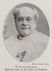 M Charles Mazeau, a Semmítőszék első elnöke alkotó: English Photographer