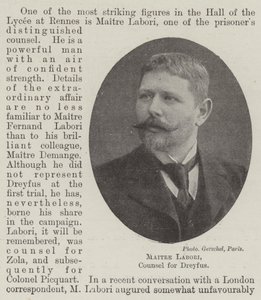 Maitre Labori, Dreyfus jogtanácsosa alkotó: English Photographer