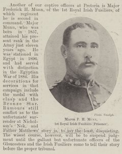 F H Munn őrnagy, 1. Királyi Fusiliers (fogoly) alkotó: English Photographer