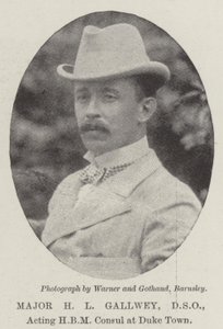 H L Gallwey őrnagy, DSO, megbízott HBM konzul Duke Townban alkotó: English Photographer