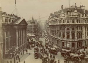 Mansion House, Queen Victoria Street és Cheapside, London alkotó: English Photographer