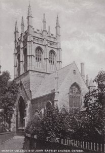 Merton College és St John Baptist Church, Oxford alkotó: English Photographer