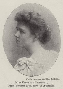 Florence Campbell kisasszony, Ausztrália első női főiskolai diplomája alkotó: English Photographer