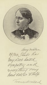 Miss Frances E Willard alkotó: English Photographer