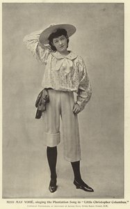 May Yohe kisasszony énekli az ültetvénydalt a Kis Kolumbusz Kristófban alkotó: English Photographer