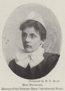 Pinchard kisasszony, a Mária hercegnő lábadozó otthonának védőnője alkotó: English Photographer