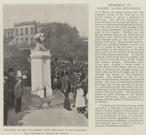 A néhai Robert Louis Stevenson emlékműve San Franciscóban alkotó: English Photographer
