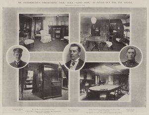 Mr Chamberlains közelgő turnéja, HMS Good Hope, az Utazáshoz felszerelve