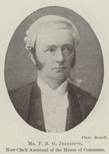 F B G Jenkinson úr, az alsóház új hivatalnok-asszisztense alkotó: English Photographer