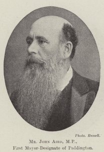 John Aird képviselő, Paddington első polgármester-jelöltje alkotó: English Photographer