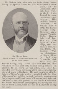 Melton Prior úr, a The Illustrated London News különleges művésze az indiai Durbar számára alkotó: English Photographer