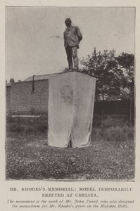 Mr Rhodess Memorial, a Chelsea-ben ideiglenesen felállított modell alkotó: English Photographer
