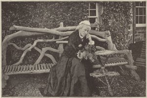 Mrs Gladstone a Blackcraig kastély kertjében alkotó: English Photographer