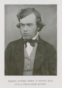 Myles Birket Foster angol művész fiatal férfiként (f/w fotó) alkotó: English Photographer