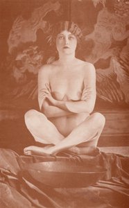 Nudista művészet: Buddha (fekete-fehér fotó) alkotó: English Photographer
