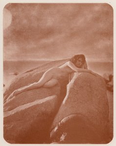 Nudista művészet: Lorelei (fekete-fehér fotó) alkotó: English Photographer