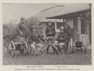 A Niger Protektorátus Erőjének Központi Hadosztály expedíciójának tisztjei alkotó: English Photographer