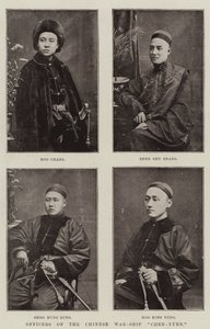A Chen-Yuen kínai hadihajó tisztjei alkotó: English Photographer
