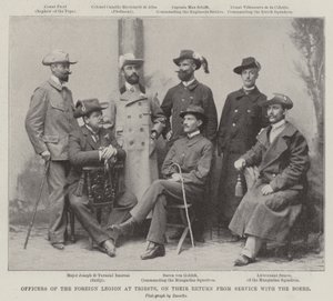 Az Idegenlégió tisztjei Triesztben, visszatérésükkor a búrok szolgálatából alkotó: English Photographer