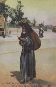 Öreg arab férfi, Egyiptom (színes fotó) alkotó: English Photographer