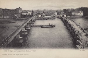 Old Bridge and Aqueduct, Putney, 1878 alkotó: English Photographer