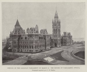 A kanadai parlament megnyitója március 16-án, a Houses of Parliament, Ottawa alkotó: English Photographer