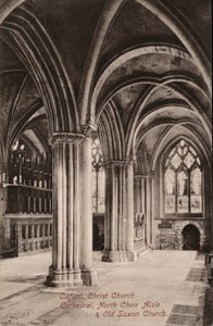 Oxford, Christ Church Cathedral, North Choir Aisle, Old Saxon Church (f/w fotó) alkotó: English Photographer