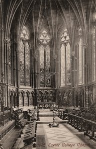 Oxford, Exeter College Chapel (f/w fotó) alkotó: English Photographer