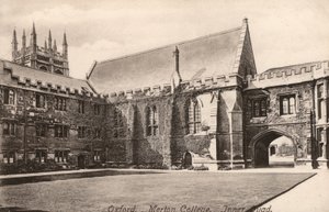 Oxford, Merton College, Inner Quad (f/w fotó) alkotó: English Photographer