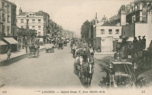 Oxford Street, a Marble Archtól keletre alkotó: English Photographer