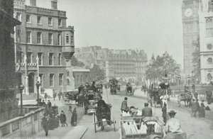 Parliament Square, Westminster LB: A Parlament térre néző széles szentély, 1896 alkotó: English Photographer