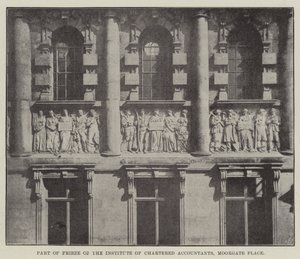 Az Institute of Chartered Accountants, Moorgate Place Frieze tagja alkotó: English Photographer
