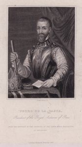 Pedro de la Gasca spanyol püspök, diplomata és Peru második alkirálya (f/w fotó) alkotó: English Photographer