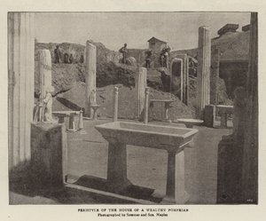 Egy gazdag pompeusi házának perisztíliája alkotó: English Photographer