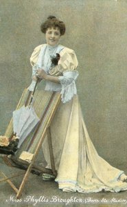 Phyllis Broughton, angol színésznő (színes fotó) alkotó: English Photographer