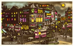 Piccadilly Circus, London, éjszaka (fotó) alkotó: English Photographer