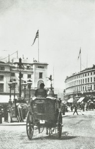 Piccadilly Circus, Westminster LB: kilátás a Regent Streetre, 1890 alkotó: English Photographer