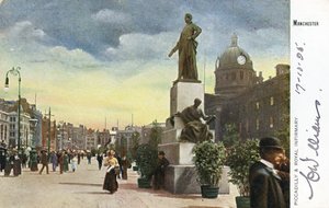 Piccadilly és a Manchesteri Királyi Infirmary alkotó: English Photographer