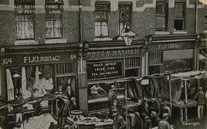 Polly Nathans Fried Fish Shop, Petticoat Lane, London alkotó: English Photographer