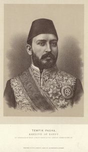 Tewfik pasa, az egyiptomi Khedive portréja alkotó: English Photographer