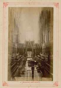 A Westminster Abbey kórusának képeslapja alkotó: English Photographer